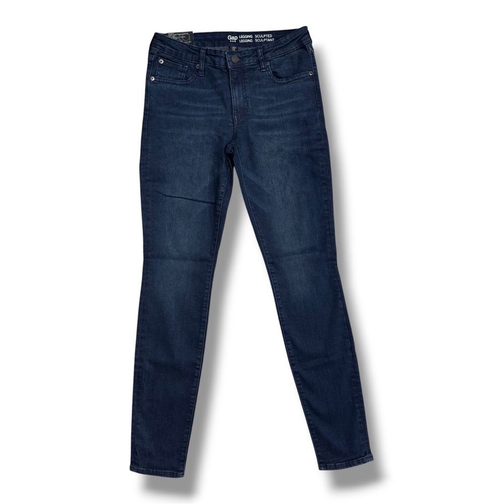GAP Mid Rise Sculpted Legging Skinny Jeans Blue Denim Size 28